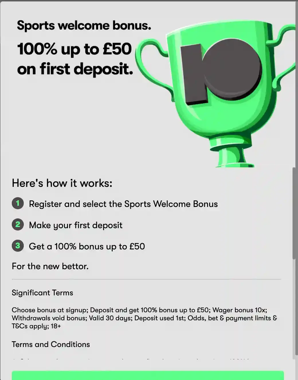 10bet welcome bonus screenshot.webp