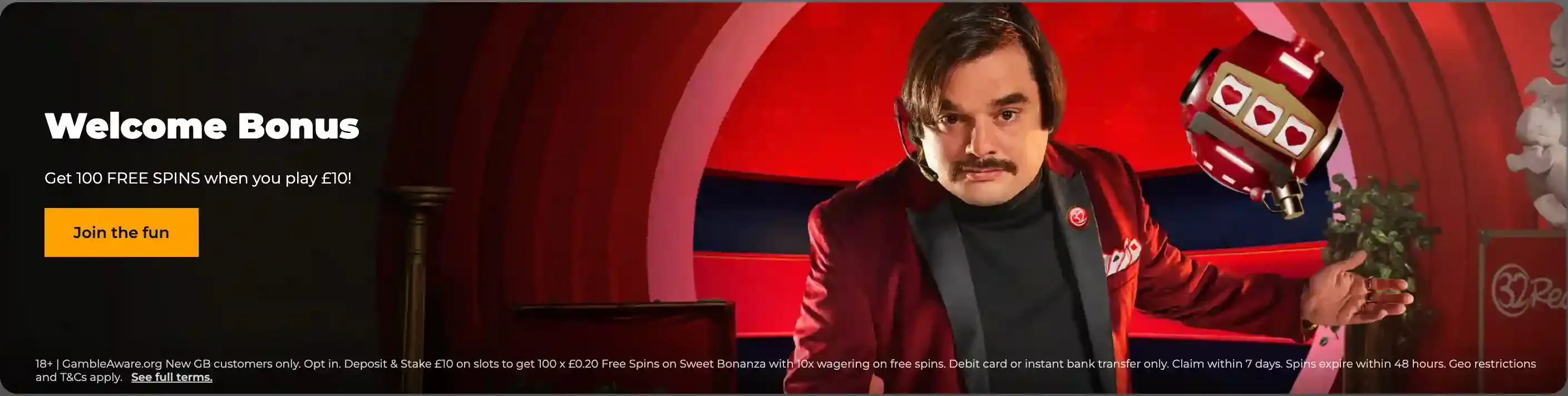 32red welcome bonus screenshot.webp