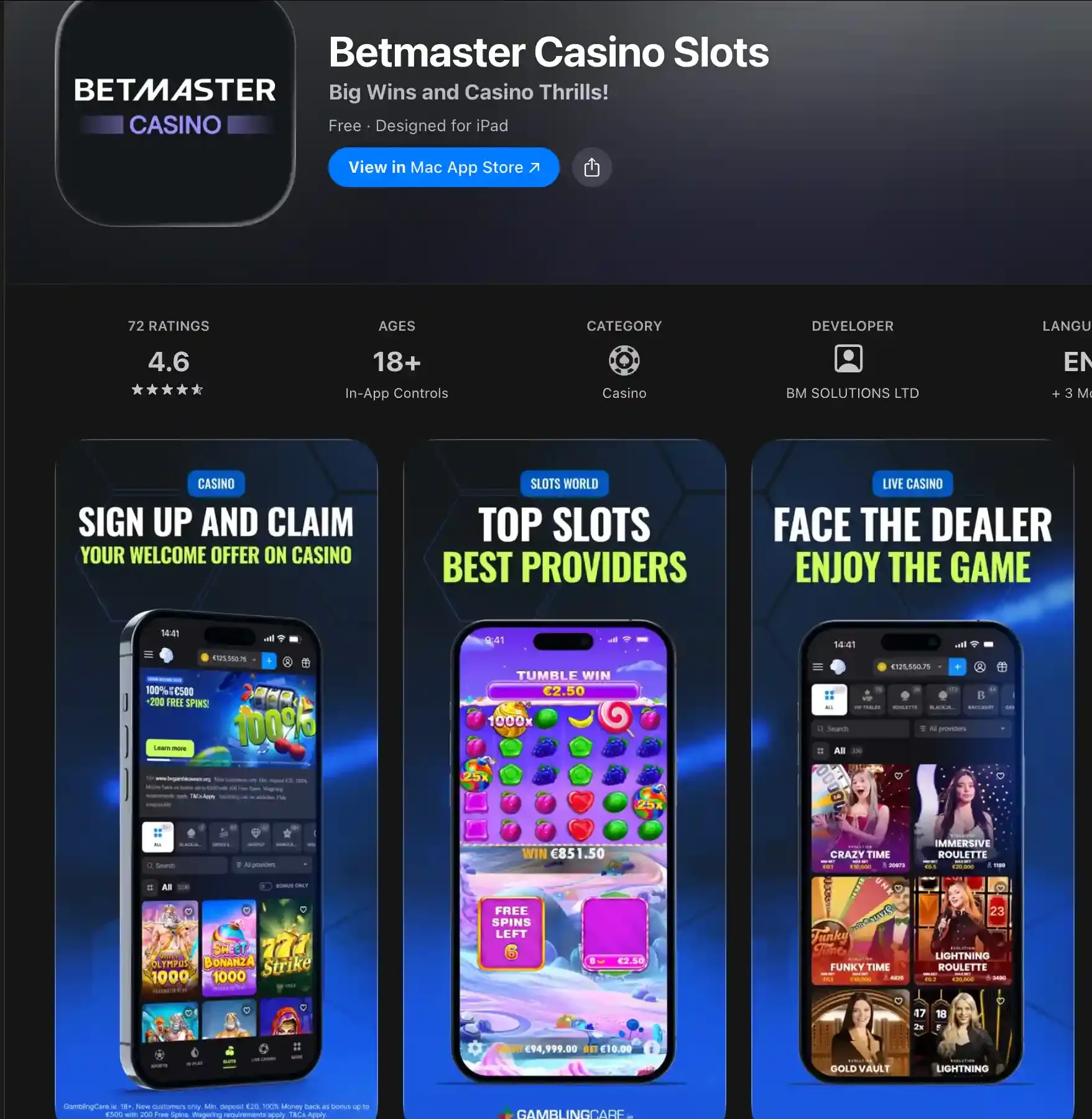 BetMaster app screenshot.webp