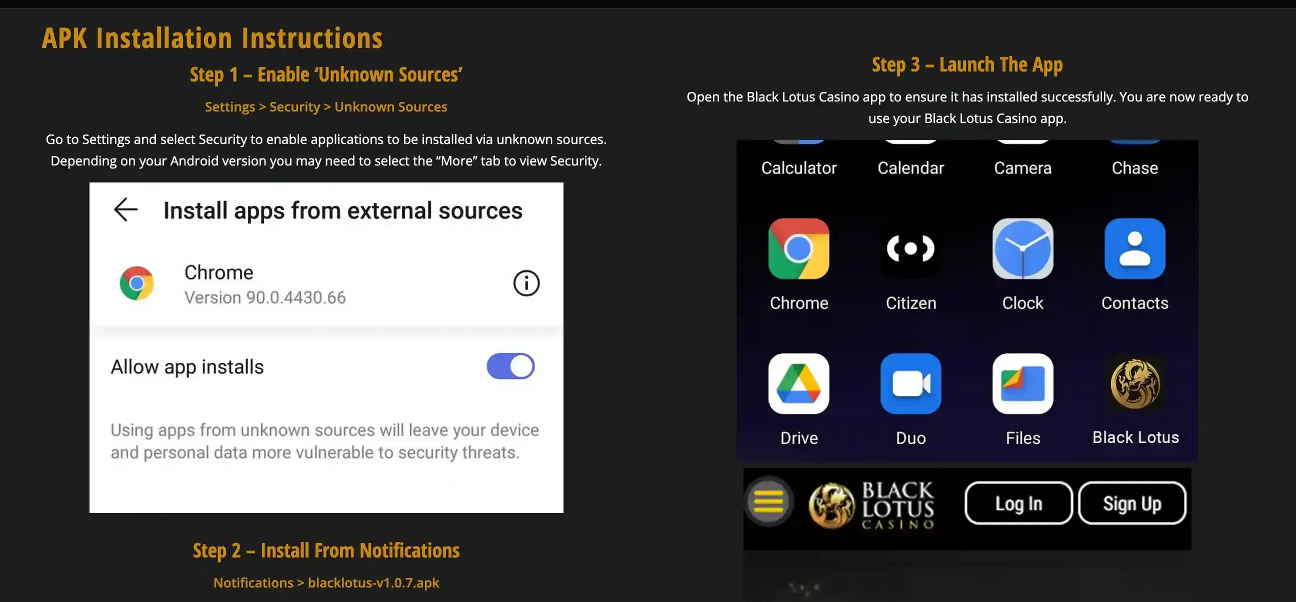 Black Lotus app screenshot.webp