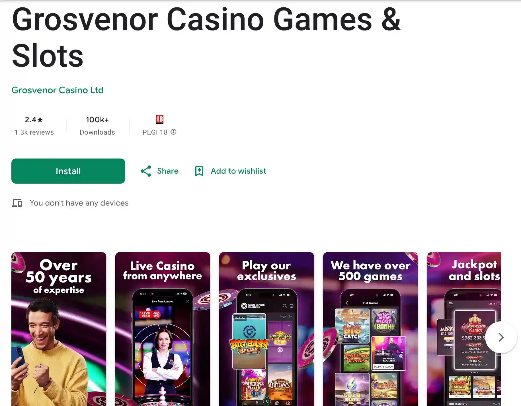 Grosvenor app screenshot.webp