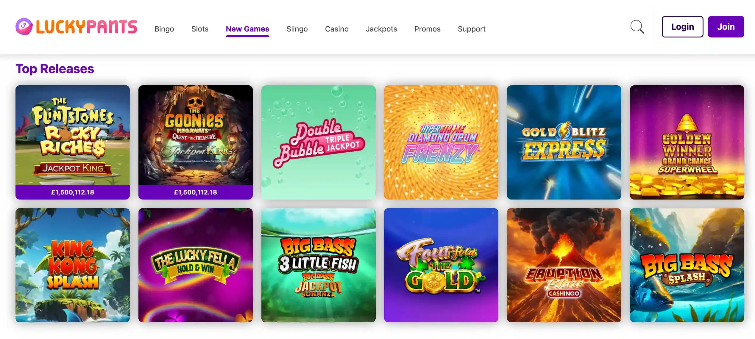 Lucky Pants games screenshot.webp