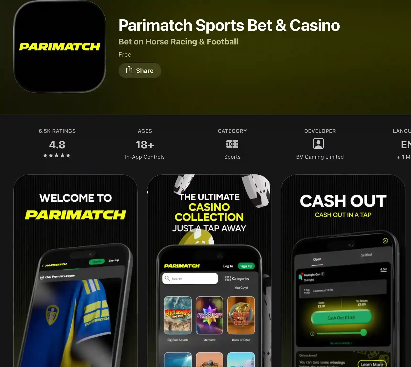 Parimatch app screenshot.webp
